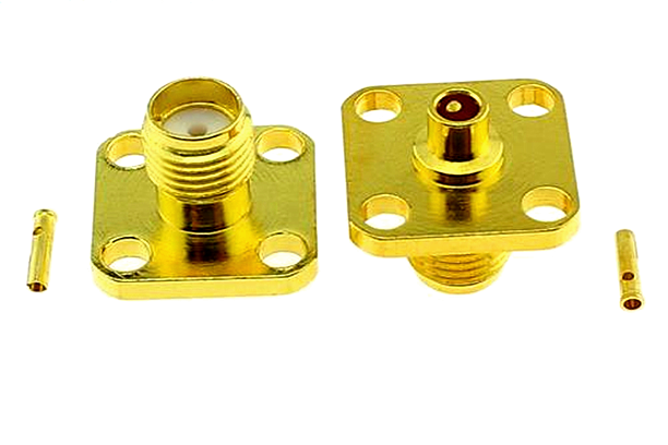 SMA Jack four-hole flange head
