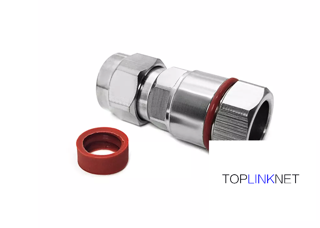 Straight Type N Type Male Plug RF Connector Clamp