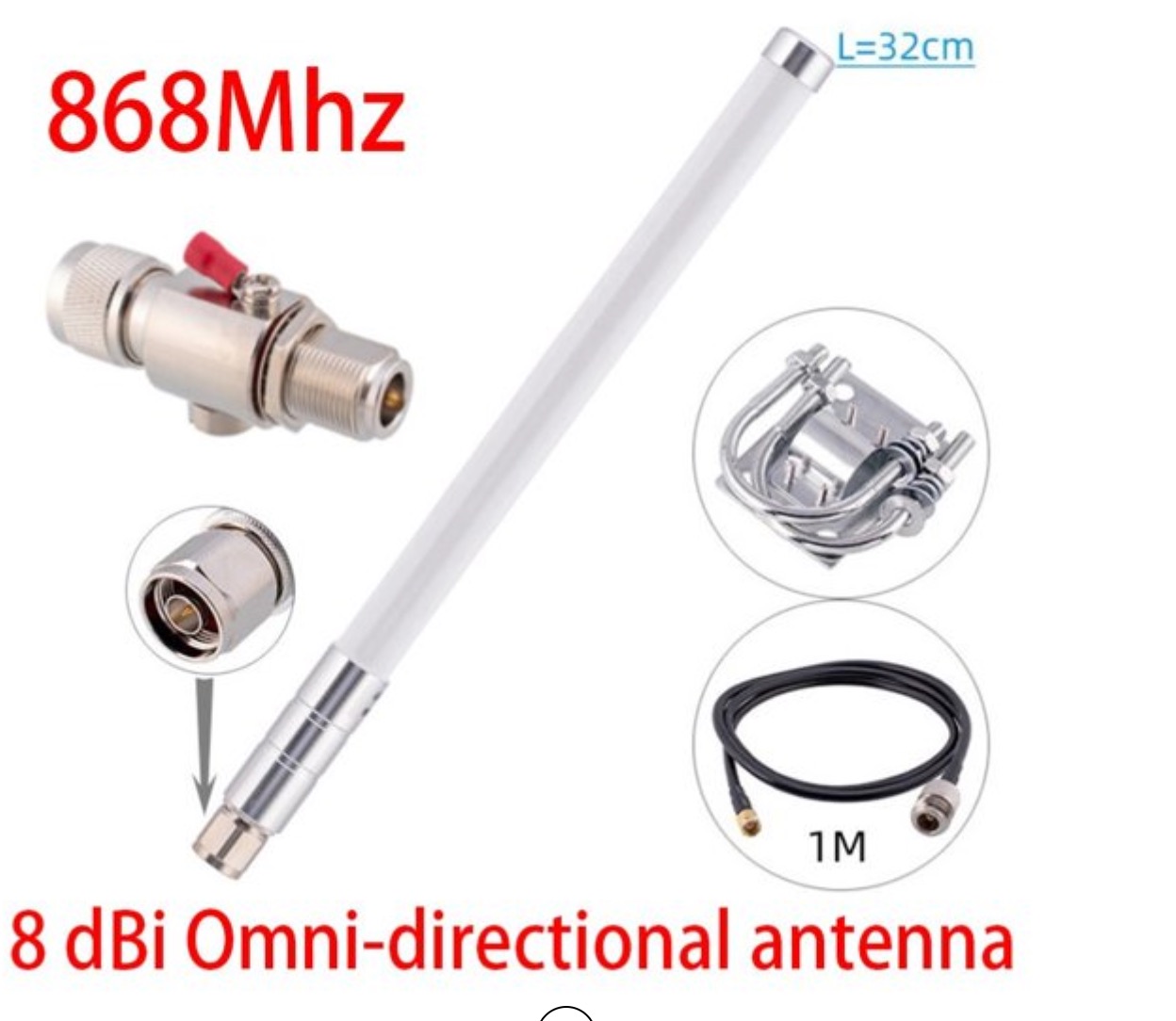 6-7dBi Fiberglass Antenna 868: 915MHz Helium HNT Hotspot Bobcat Miner For Nebra.jpg