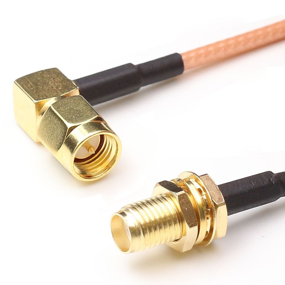 Rg141 Coaxial Cable Assembly  RG316  RF Extension Coaxial Cable with SMA Male Right Angle To Female Connector