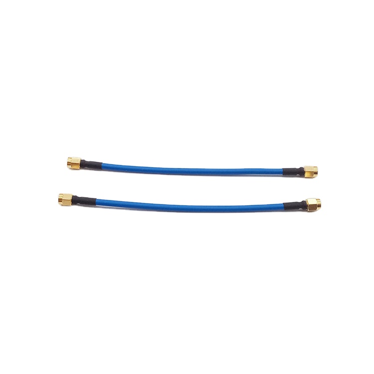 Straight Gold-plated male sma to male sma for rg141 connector，High Quality Test Jumper Cable Assembly RG141 N male to N Male