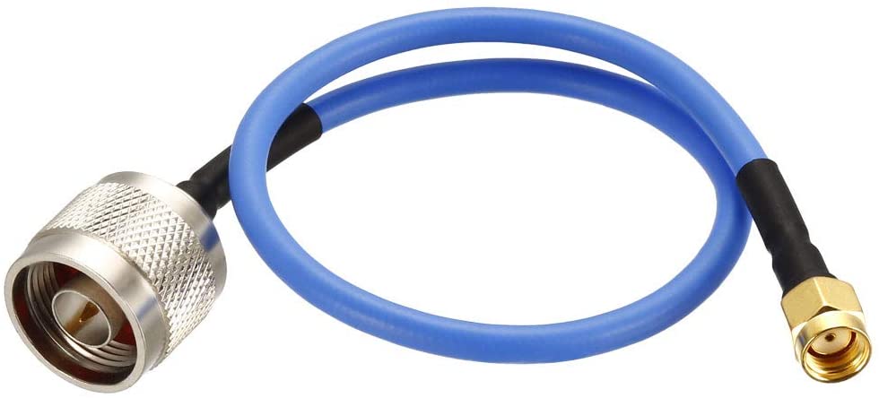 N Male Right Angle to N Male Connector with RG141 Cable，RG402 RG141 jumper cable with N male straight type to SMA male in customized length