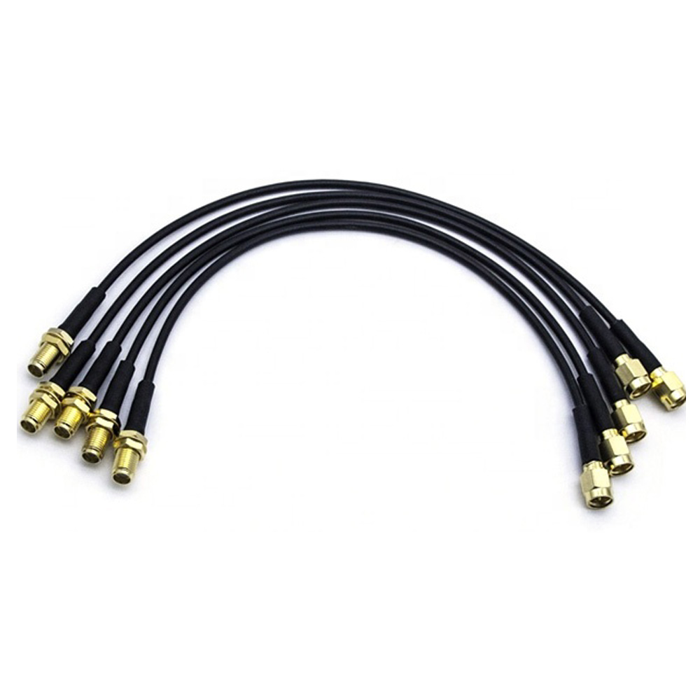 RF Jumper Male to Female For RG174 Coaxia Cable 250mm，COAXIAL, LOW VOLTAGE，OEM RF Cable Jumper Coaxial Pigtail Cable Economical Flexible Cable Assembly
