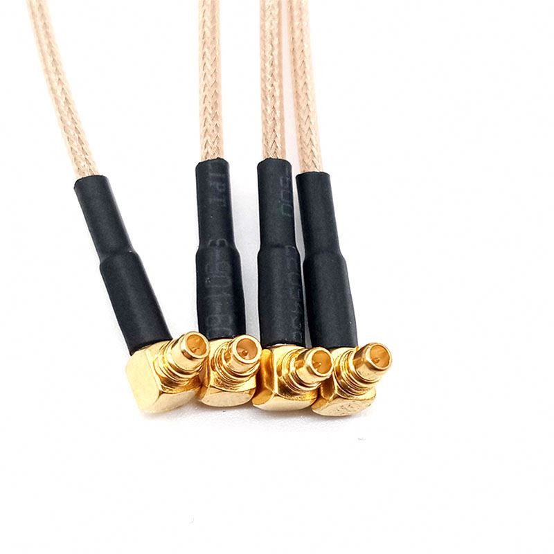 Customized RF Cable Assembly High Quality F Type Female Jack To CRC9 Male Right Angle RG316 Pigtail Cable For Modem