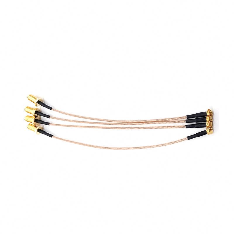 Customized RF Cable Assembly High Quality F Type Female Jack To CRC9 Male Right Angle RG316 Pigtail Cable For Modem