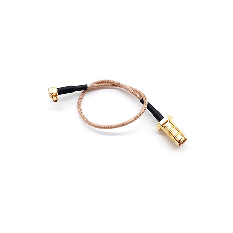 Customized RF Cable Assembly High Quality F Type Female Jack To CRC9 Male Right Angle RG316 Pigtail Cable For Modem